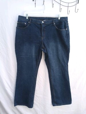 NEW Sz 20W Sonoma Life Style Blue Jeans Women's High Waist Original Straight