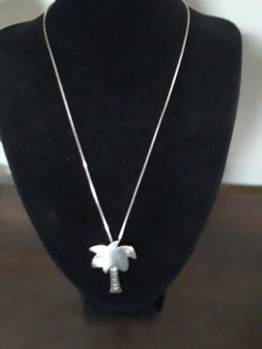 Sterling  Brooch Pin Pendant Necklace. PalmTree STERLING HOUSE COLLECTION 9g