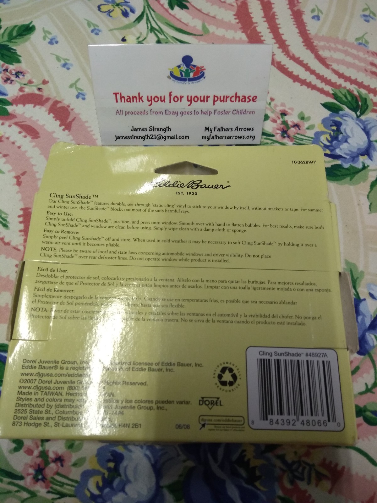 Eddie Bauer Cling Sun Shade 2 Pack Protect Child From Sun Rays B4