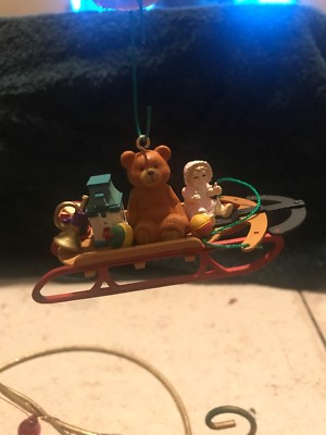 CARLTON CHRISTMAS ORNAMENT: FAVORITE THINGS: CHILDHOOD MEMORIES IN THIS ONE NEW