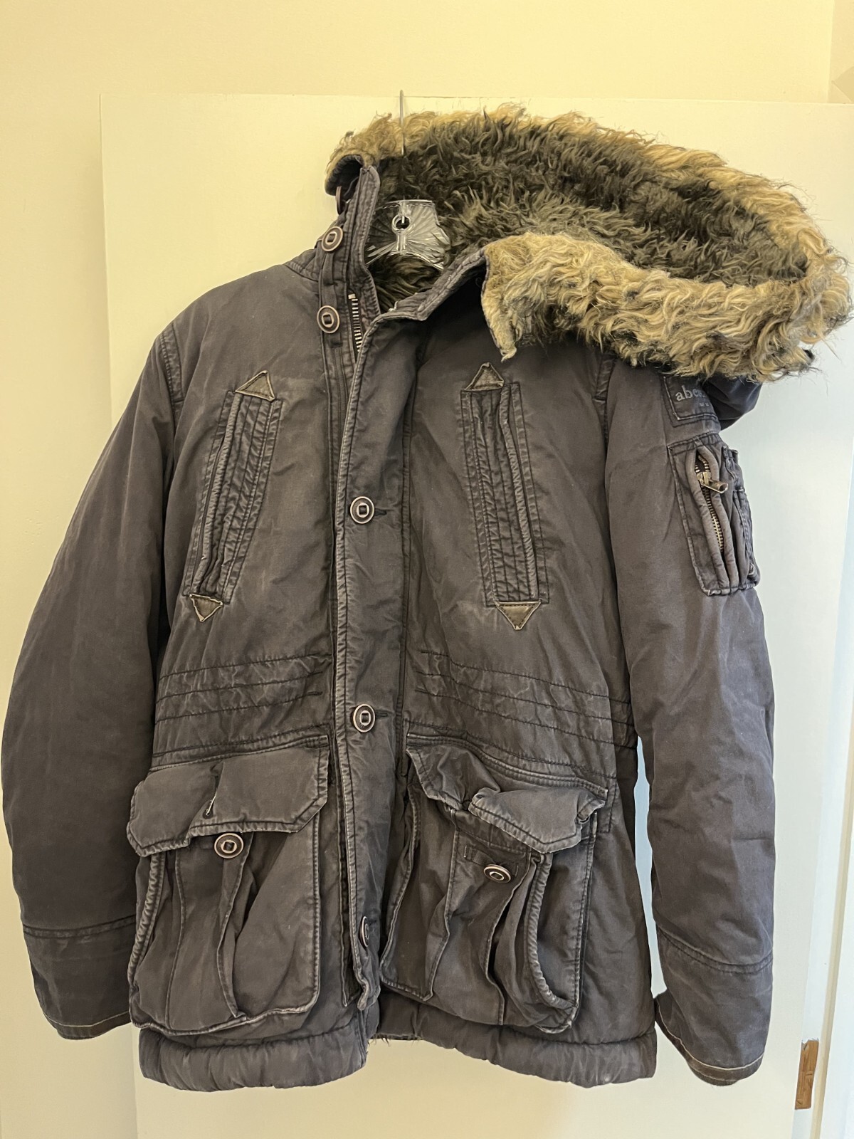 Abercrombie & Fitch Mt. Washington Jacket, Women's Size L/XL, Fur