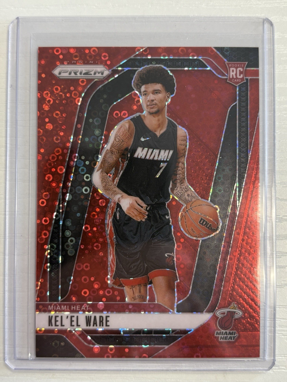 2024-25 Panini Prizm - Kel'el Ware #248 Red Fast Break Prizm /100 (RC)