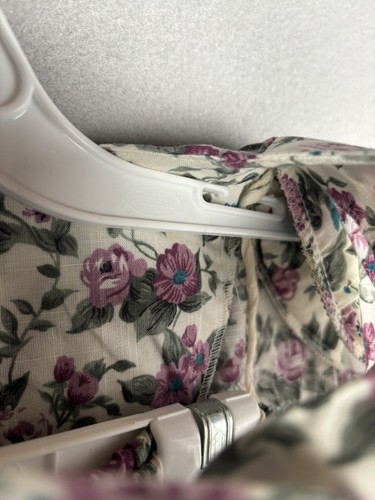 Vintage Stuart Alan Womens Suit 16 Pink 2pc Floral Cottage Skirt Jacket USA 2891