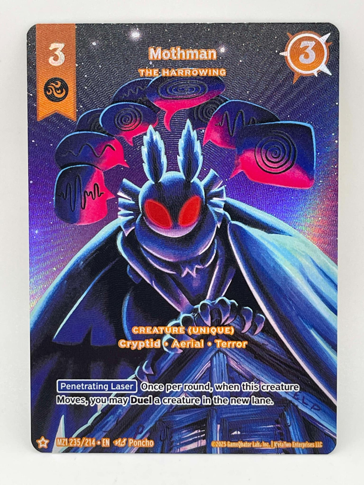 ★ma☆ma2525★ Mothman The Harrowing Hidden Rare Metazoo 2025 Base Set MZ1