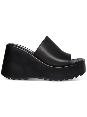 

STEVE MADDEN Женские черные босоножки без шнуровки на каблуке на платформе 1-1/2 дюйма Pepe, размер 6,5 м, Черный, PEPE30