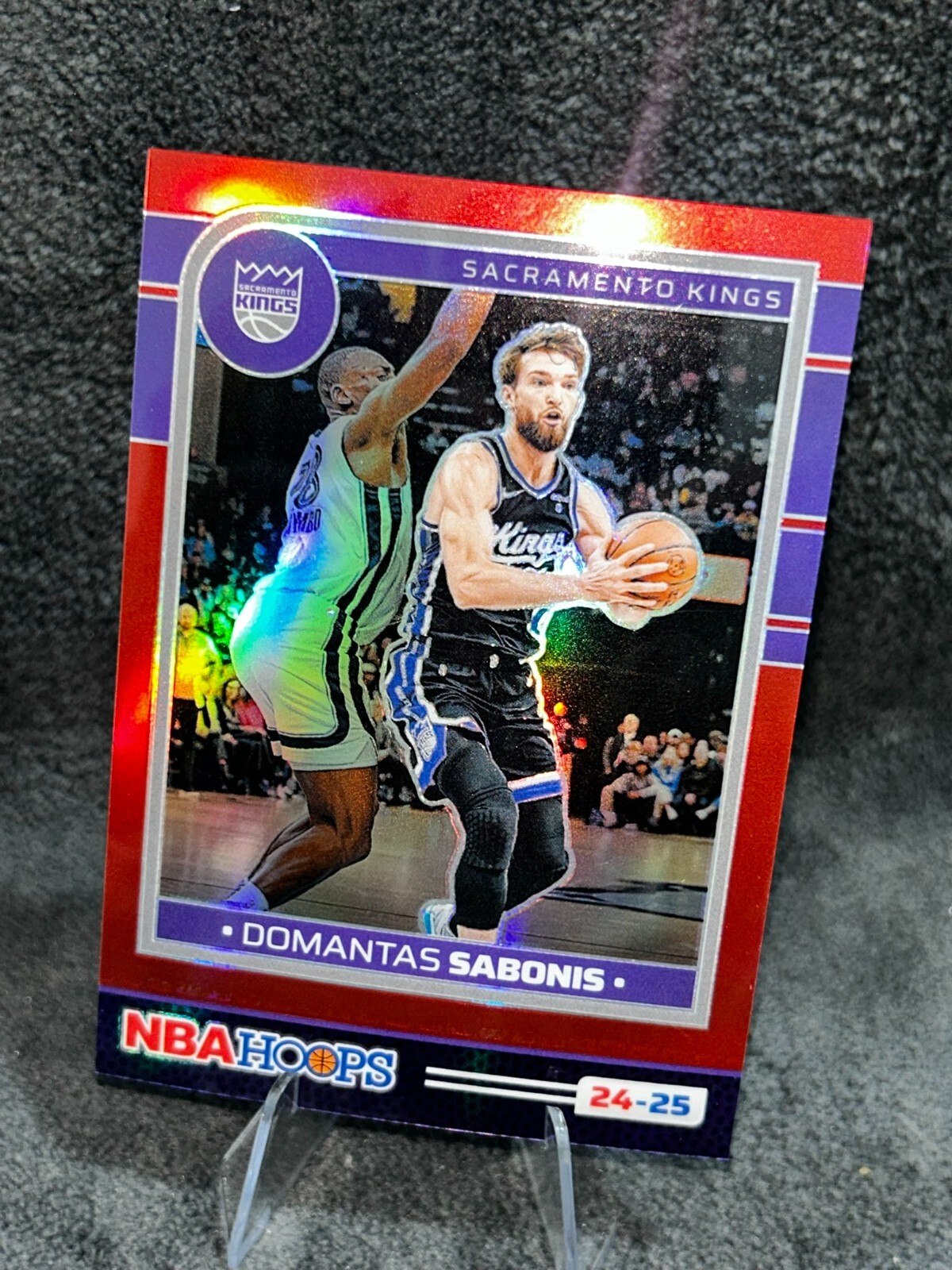 2024-25 Panini NBA Hoops Premium RED Prizm /99 #209 Domantas