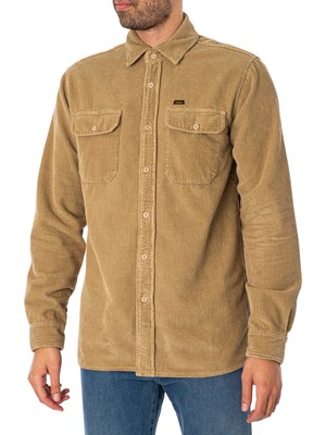 

Мужская рабочая рубашка Lois Jeans Leo, бежевая, Бежевый, 1224-6635-39
