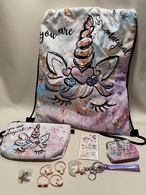 Kids backpack unicorn pink girl Sling Bag With Many Extras