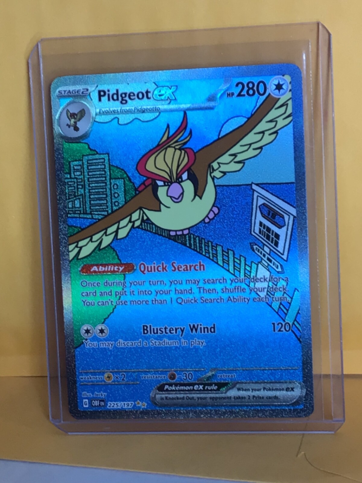 ⚪ Pidgeot EX ,225/197, SV03: Obsidian Flames, Special
