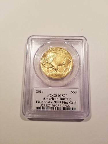 2014 $50 American Buffalo 1 oz Gold ms70  