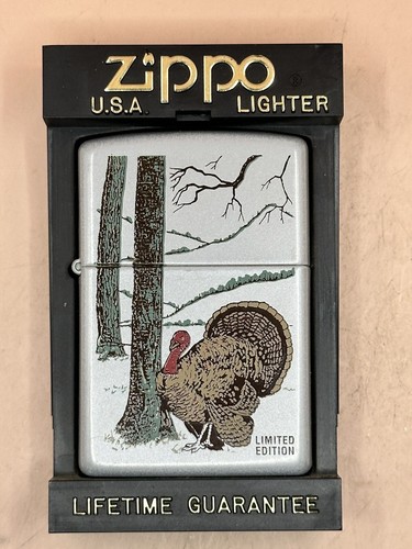 Vintage 1998 Turkey In Woods Wildlife Limited Edition Zippo Vintage 1998 Turkey In Woods Wildlife Limited Edition Zippo