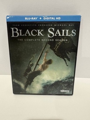Black Sails The Complete Second Season Blu-ray 2015 Starz 3 Disc Set Digital HD