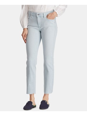 

LAUREN RALPH LAUREN Женские голубые джинсы прямого кроя, Light blue, 2.00737E+11