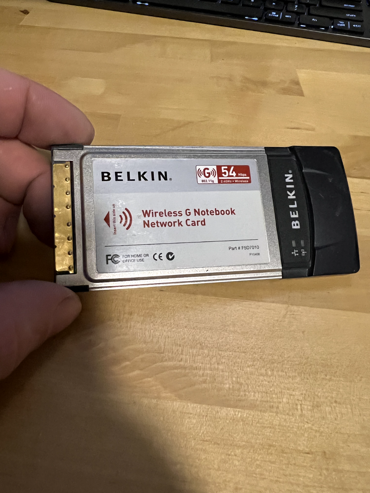 BELKIN Wireless G Notebook Network Card F5D7010 PCMCIA 5000 Vintage BELKIN Wireless G Notebook Network Card F5D7010 PCMCIA 5000 Vintage