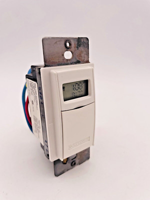 Intermatic ST01 7-Day Programmable In-Wall Timer White Digital Display 120-277 V