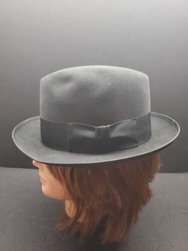 Vintage 1950s Royal Stetson Fedora Style Hat Sz 6 7/8 Aged Vintage 1950s Royal Stetson Fedora Style Hat Sz 6 7/8 Aged