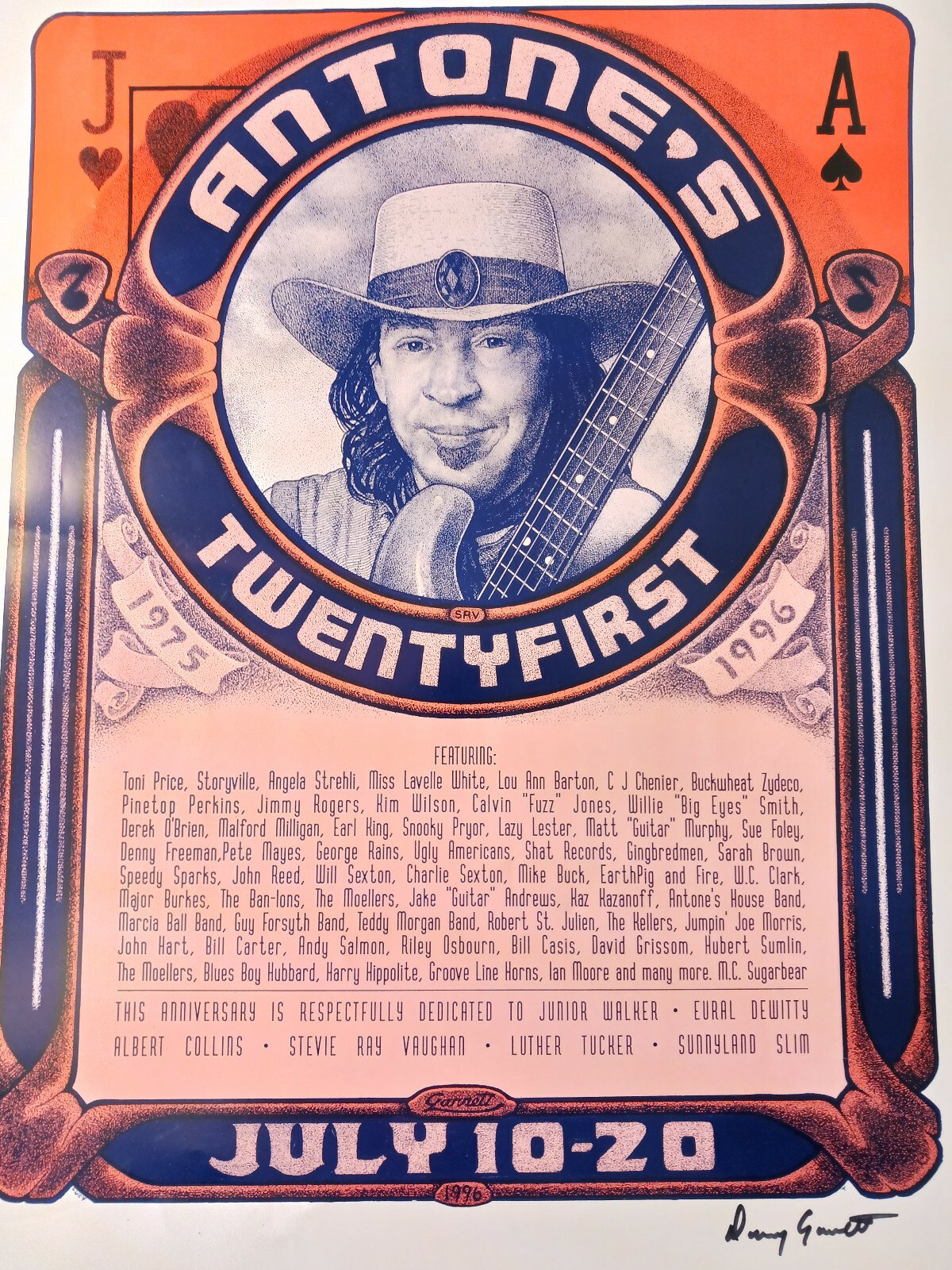 アントンズ　ライブポスター　7枚セット　TEXAS STEVIE RAY アントンズライブポスター7枚セットTEXAS STEVIE RAY