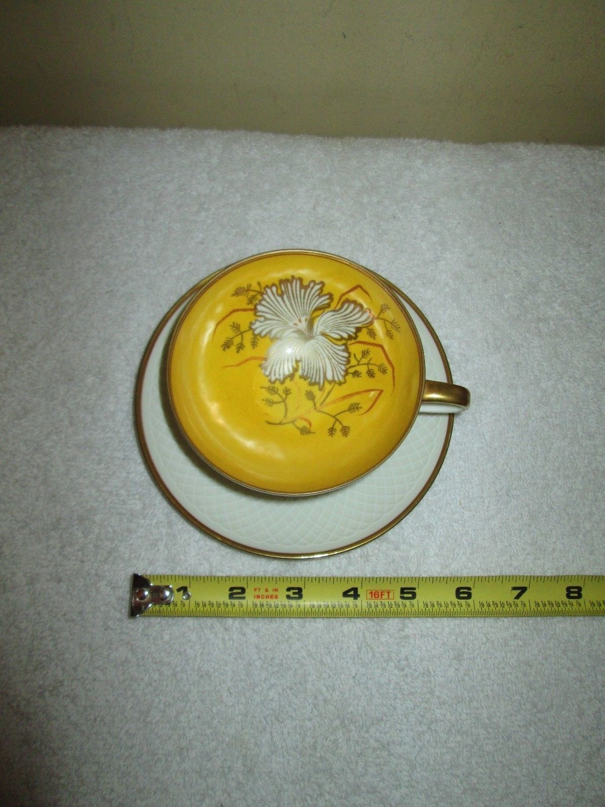 BEAUTIFUL VINTAGE ROYAL HEIDELBERG CUP & SAUCER SET WINTERLING BAVARIA PORCELAIN