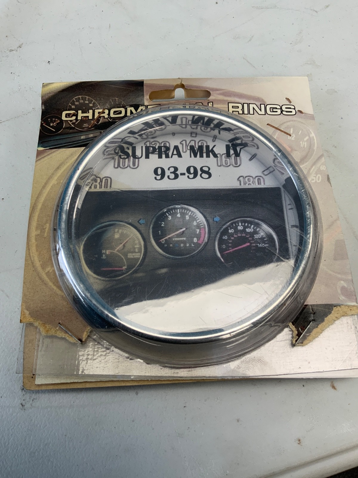 1993-1998 Toyota Supra Gauge Cluster Chrome Dial Rings | eBay