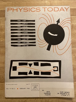 Physics Today Magazine February 1966 Megagauss Fields Electron Dipole Moment