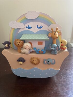 Vintage Enesco 1985 Wooden Noah s Ark Wall Hanging for Nursery