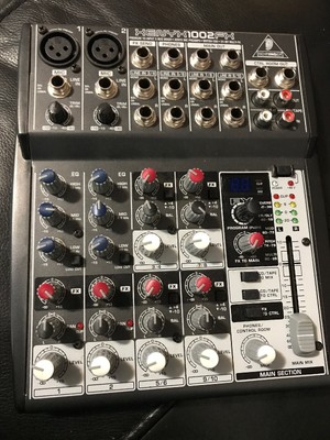 Behringer XENYX 1002FX 10-Input Mixer Board w/ Effects . Buy it now for 54.97