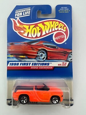 Hot Wheels 1998 First Editions 3/45 Collector 634 Dodge Sidewinder