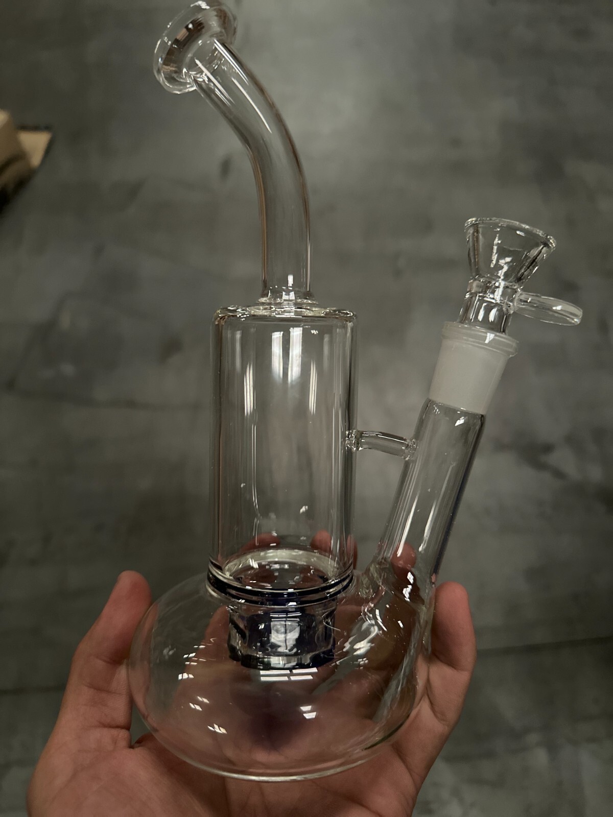 10" Tornado Glass Bongs 18.8mm Smoking Glass Water Pipe Medium Round handle