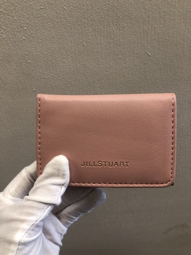 ◆ JILLSTUART ◆ PAPER / Pink Logo Point Leather Card Wallet Jill Stuart Trifold Wallet Leather Logo Coin Purse Brand