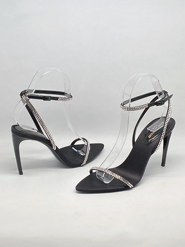 SAINT LAURENT Gippy 90 Crystal Embellished Sandals | eBay