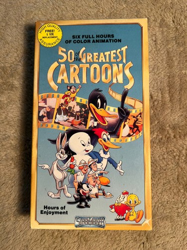 50 of the Greatest Cartoons - VHS - 1990 | eBay