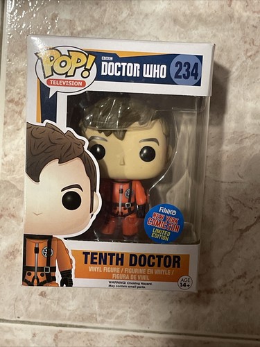 Funko Pop! Doctor Who #234 Tenth Doctor Orange Space Suit NYCC W