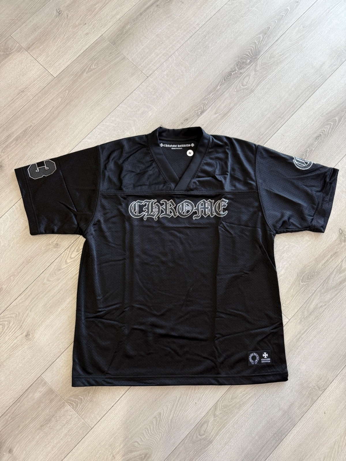 希少Chrome Hearts stadium mesh l/s jersey CHROME HEARTS FOOTBALL STADIUM MESH JERSEY BLACK | eBay