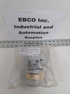 HARTING HAN 32B-AGG-QB, 09300320301 POWER CONNECTOR HOUSING, LOT OF 3