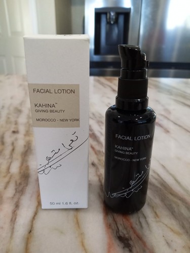 NIB Kahina Giving Beauty Facial Lotion 100% Natural 95% Organic Botanical 1.6 oz