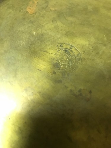 Vtg Imperial Russian CopperPedestal Pot/Jardiniere/Planter Lion Heads 9x10.75”