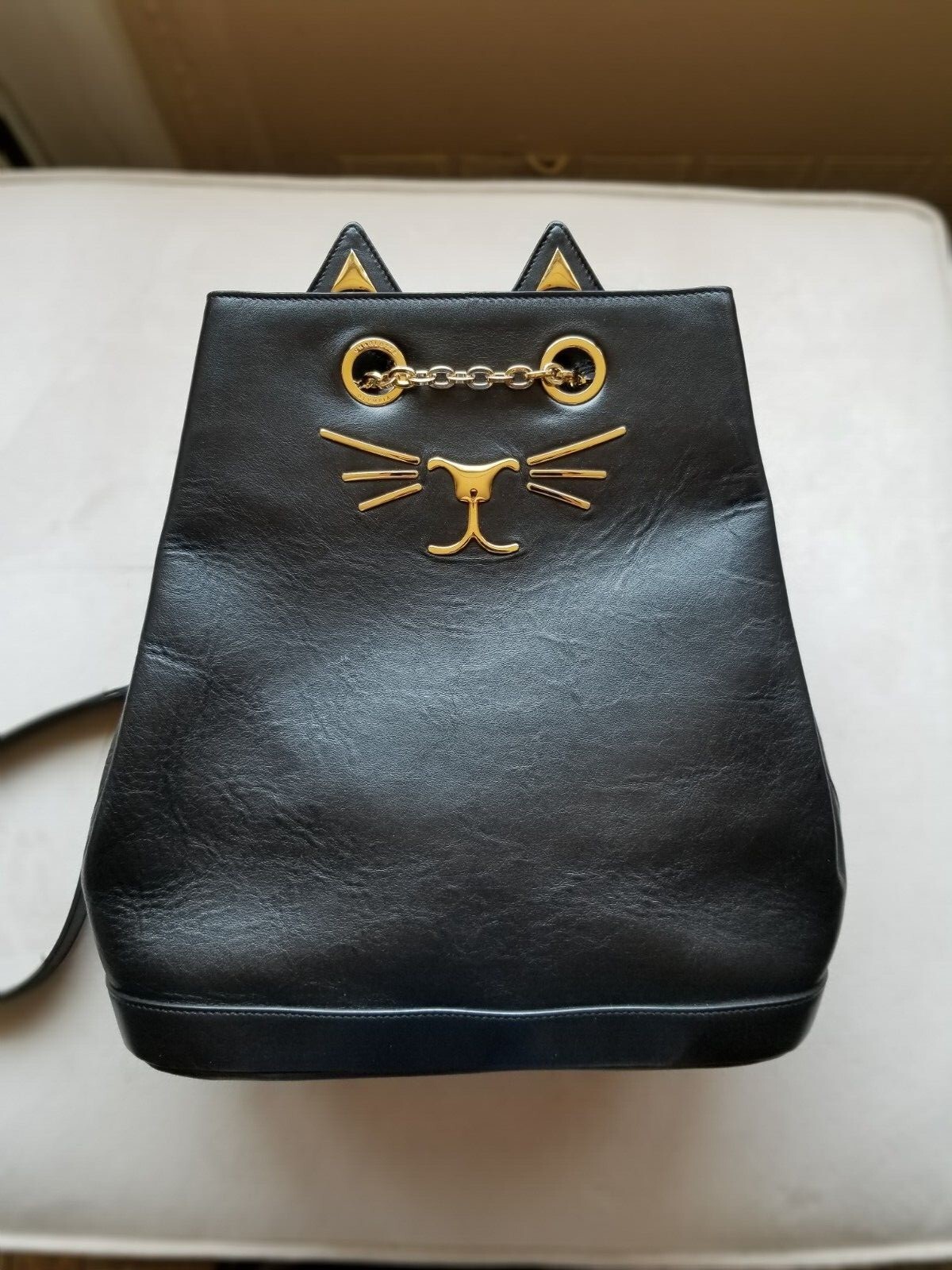 CHARLOTTE OLYMPIA 黒ベルベット バックジップ　ショートブーツ CHARLOTTE OLYMPIA 黒ベルベット バックジップショートブーツ