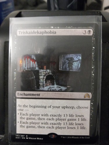 Triskaidekaphobia 1x FOIL SOI MTG Shadows Over Innistrad Rare MINT black Triskaidekaphobia 1x FOIL SOI MTG Shadows Over Innistrad Rare MINT black