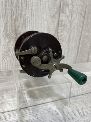Vintage PENN Reels No. 85 Conventional Fishing Reel Surf Pier Boat Brown Grain