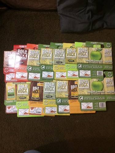 24-Count  Six-Pack Cartons Craft Beer Bold Rock Cider Ale Perfect Condition!!!!