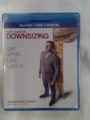 DOWNSIZING (Blu-ray & DVD) Matt Damon Brand New sealed ships with tracking