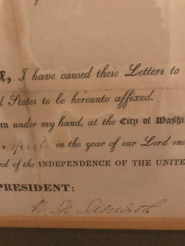 Zachary Taylor 1849 Document Signed as President - Exceedingly RARE Appointment