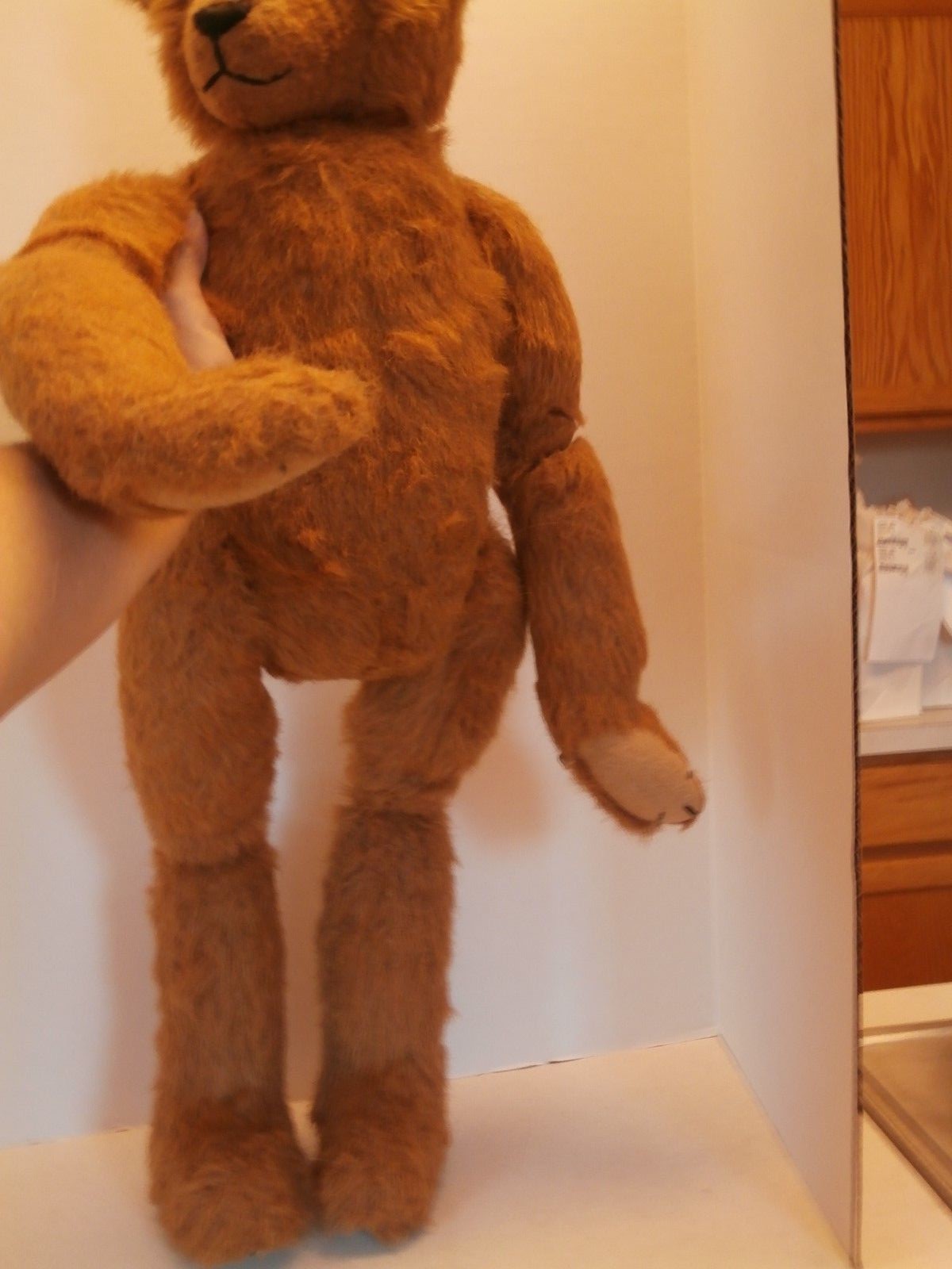 VINTAGE TEDDY BEAR BYMARDIE DROLSHAGEN DESINGNER OFBLACK DIAMONDBEARDOUBLEJOINTE