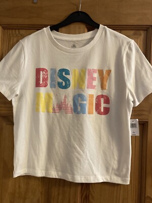 Disney parks Women s Crop T-shirt DISNEY MAGIC Size Large