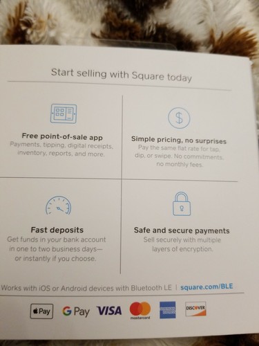 Square Reader for contactless + chip,magstripe, square reader w lightning,2items