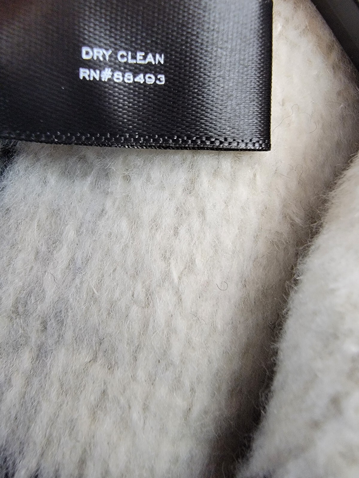 AQUA Scarf Collar Coat Women's S Black/White Check Wool Blend Patch Pocket L/S - Picture 10 of 12