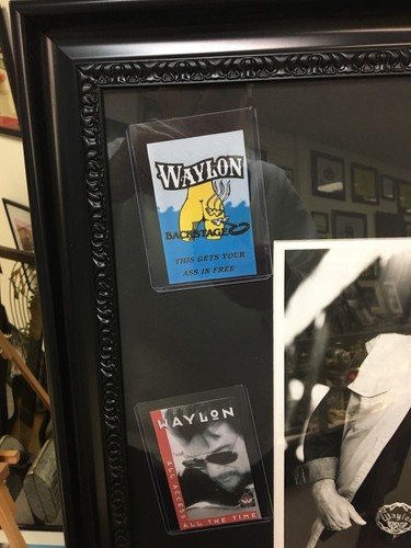 WAYLON JENNINGS SIGNED SUPER EXHIBIT With COA 100% Authentic!!!!