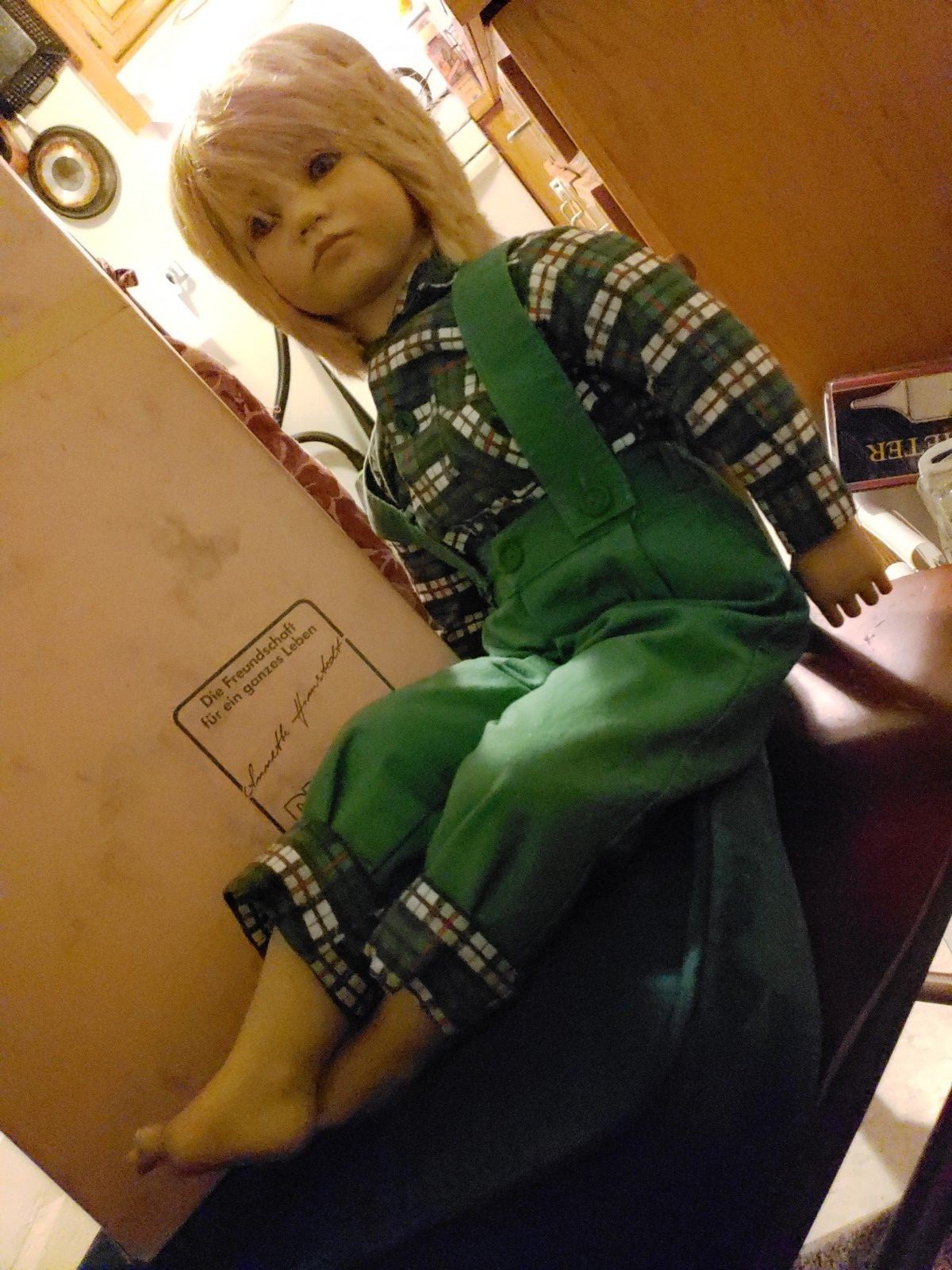 Annette Himstedt Bastian Doll 3805 The Barefoot Children Series COA, Book & Tag