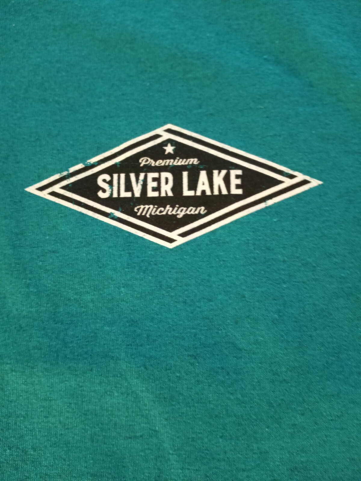 NEW SILVER LAKE MICHIGAN T SHIRT..SIZE MEDIUM..1874..EMI BRAND SHIRT