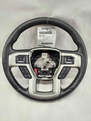 15 16 2015 Ford F150 Steering Wheel Leather W/o Heated Wheel Sync FL3Z3600EA